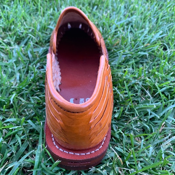 Men’s Closed Toe Sandal MOCCASIN HUARACHE COGNAC - Picture 5 of 7